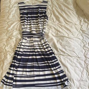 Tommy Hilfiger Striped Elegant A-Line Dress